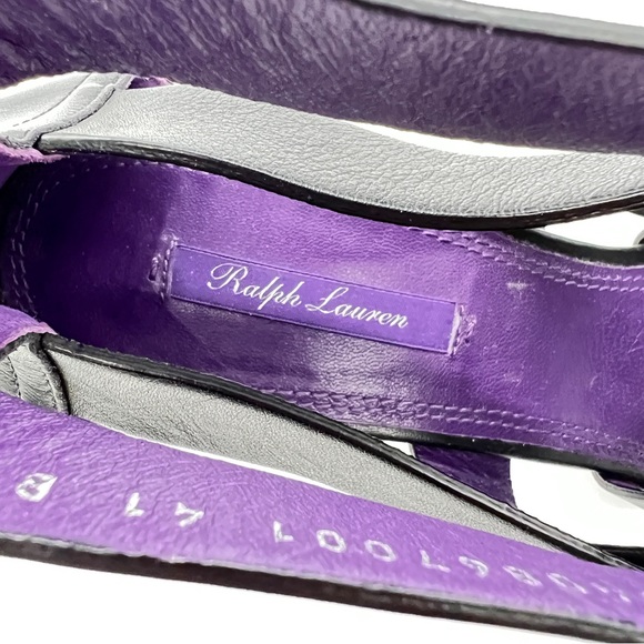 RALPH LAUREN PURPLE LABEL HEELS SANDALS WIDE STRAPPY GLADIATOR LEATHER US SZ 11 - Picture 7 of 10